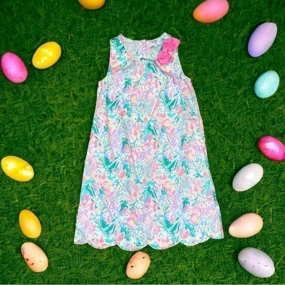 crown & ivy Pastel Floral Shift Dress in Pink, Turquoise, Lavender